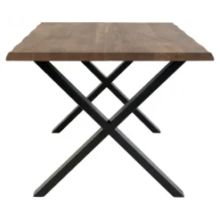 CURVE Spisebord mørkolieret 300x100 cm med bølget kant