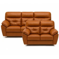 Dalby 3+2 pers lædersofasæt