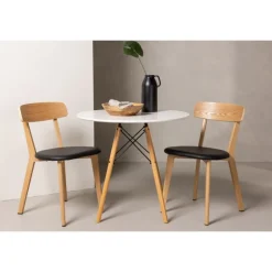 Danburi Rundt Spisebordssæt - Natur og Hvid