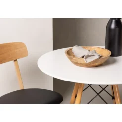 Danburi Rundt Spisebordssæt - Natur og Hvid