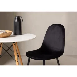 Danburi Rundt Spisebordssæt - Sort og Hvid