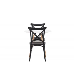 Danburi Rundt Spisebordssæt - Sort og Hvid