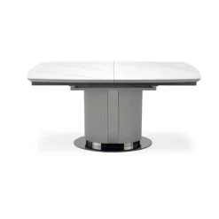 DANCAN Spisebord med udtræk, 160 kan udvides til 220 cm - Hvid og Grå