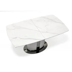 DANCAN Spisebord med udtræk, 160 kan udvides til 220 cm - Hvid og Grå