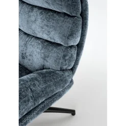 DARIO lænestol med skammel, blå