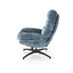 DARIO lænestol med skammel, blå