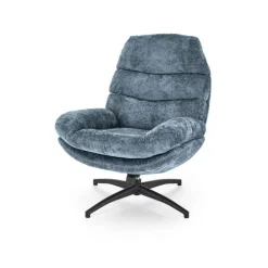 DARIO lænestol med skammel, blå