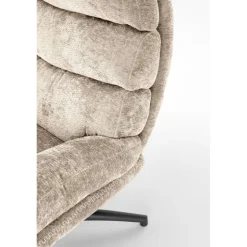 DARIO lænestol med skammel, Beige