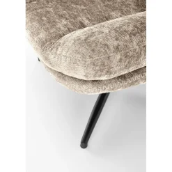 DARIO lænestol med skammel, Beige