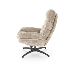 DARIO lænestol med skammel, Beige