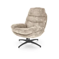 DARIO lænestol med skammel, Beige