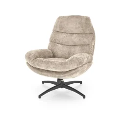 DARIO lænestol med skammel, Beige