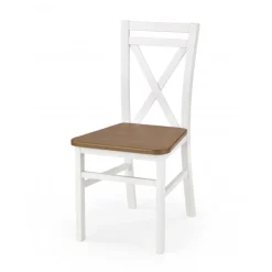 DARIUSZ 2 Spisebordsstol - Hvid / elmetræ