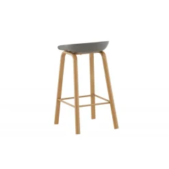 Decatur Stol - Sort og Natur