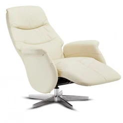 Delta Recliner Cream Læder