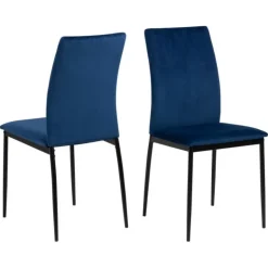 Demina spisebordsstol blå stof