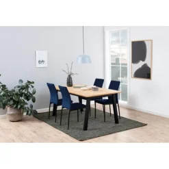 Demina spisebordsstol blå stof