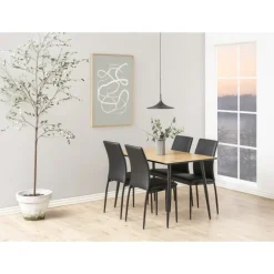 DEMINA Spisebordsstol sort