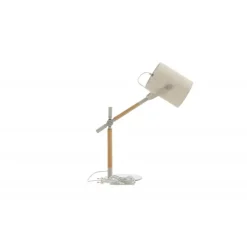 Dennis Belysning - Beige, Hvid og Træ