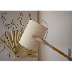 Dennis Belysning - Beige, Hvid og Træ