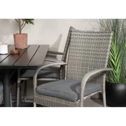 Denver Loungesæt - Havemøbelsæt - Sort,Grå