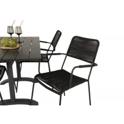 Denver Loungesæt - Havemøbelsæt - Sort