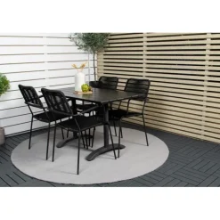 Denver Loungesæt - Havemøbelsæt - Sort