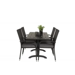 Denver t Loungesæt - Havemøbelsæt - Sort