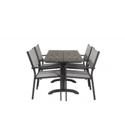 Denver t Loungesæt - Havemøbelsæt - Sort,Grå