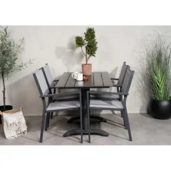 Denver t Loungesæt - Havemøbelsæt - Sort,Grå