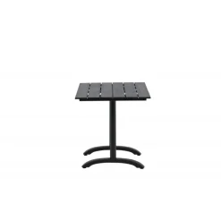 Denver t Spisebord 120 x 70 cm - Sort Aintwood og Aluminium