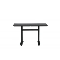 Denver t Spisebord 120 x 70 cm - Sort Aintwood og Aluminium