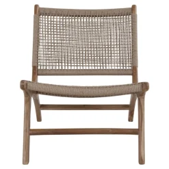 Derby Stol - Stol i teaktræ og polyrattan