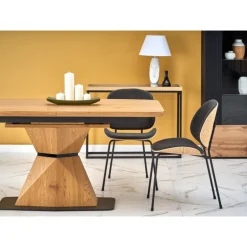 DIAMOND bord gyldent egetræ, ben gyldent egetræ