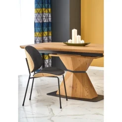 DIAMOND bord gyldent egetræ, ben gyldent egetræ