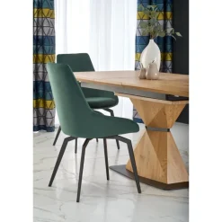 DIAMOND bord gyldent egetræ, ben gyldent egetræ