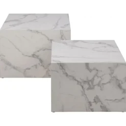 Dice sofabord hvid MDF