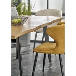 DICKSON 2 Spisebordmedudtræk 150-210, Naturlig / Sort