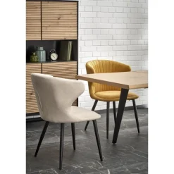 DICKSON 2 Spisebordmedudtræk 150-210, Naturlig / Sort