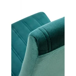 DIEGO 2 Spisebordsstol, - quiltet velour Stripes - MONOLITH 37