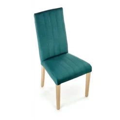 DIEGO 3 Spisebordsstol, - quiltet fløjl Stripes - MONOLITH 37