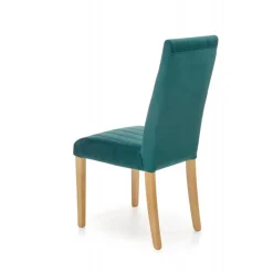 DIEGO 3 Spisebordsstol, - quiltet fløjl Stripes - MONOLITH 37