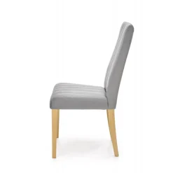 DIEGO 3 stol, - quiltet fløjl Stripes - MONOLITH 85