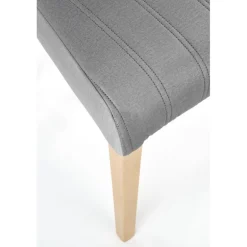 DIEGO 3 stol, - quiltet fløjl Stripes - MONOLITH 85