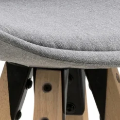 Dima barstol grå stof