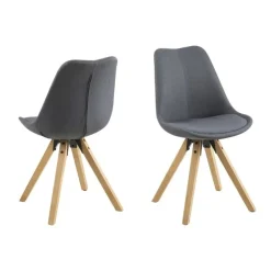 Dima spisebordsstol - Mørkegrå/Oliebehandlet