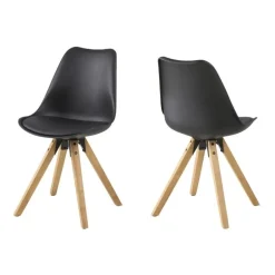 Dima spisebordsstol - Sort/Oliebehandlet