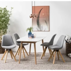 Dima spisebordsstol grå stof