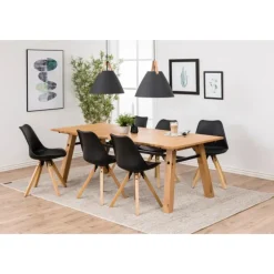 Dima spisebordsstol sort læderlook