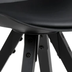 Dima spisebordsstol sort læderlook